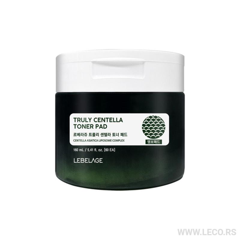 LEBELAGE Truly Centella Toner Pad 160ml / 60 kom 