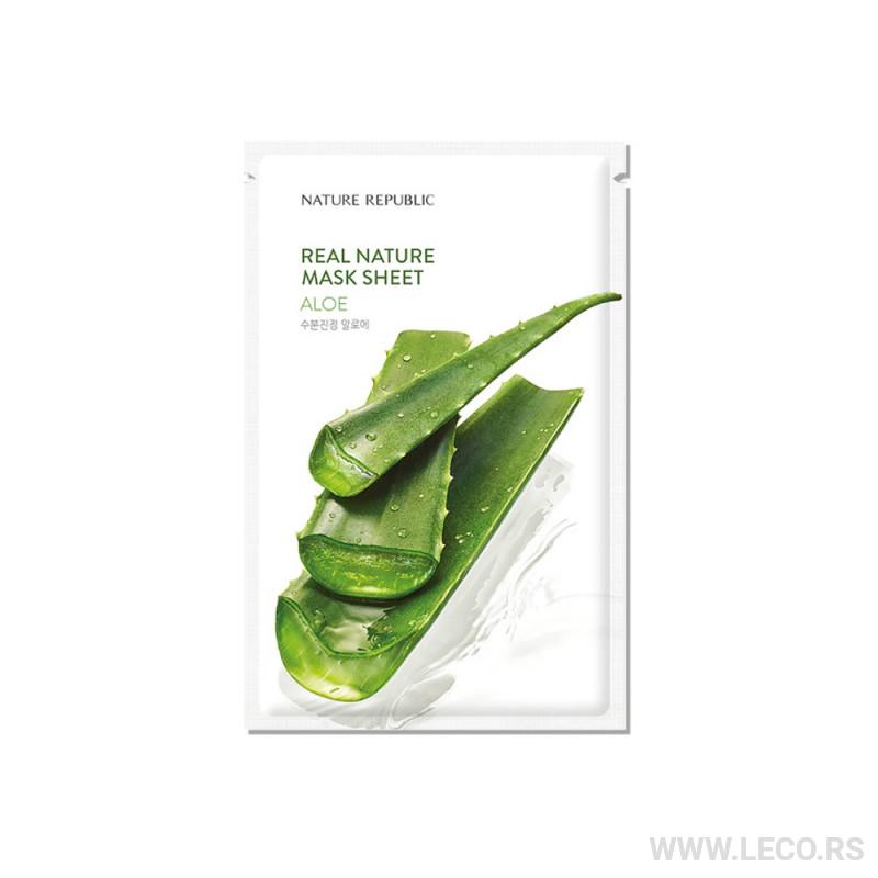 NATURE REPUBLIC Real Nature Sheet Mask Aloe 23ml 