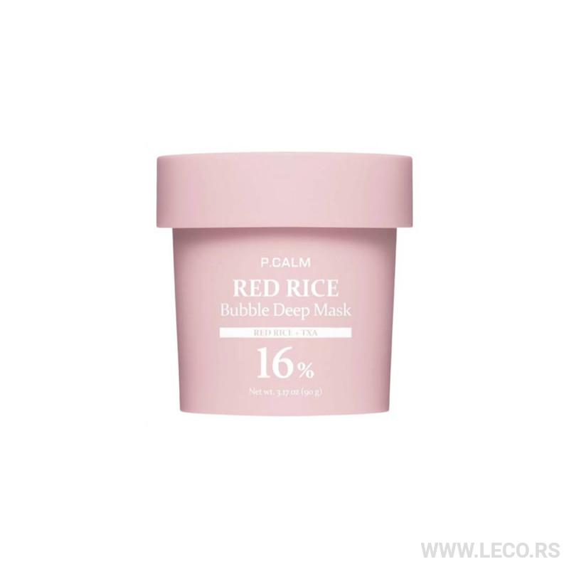 P.CALM Red Rice Bubble Deep Mask 90g 