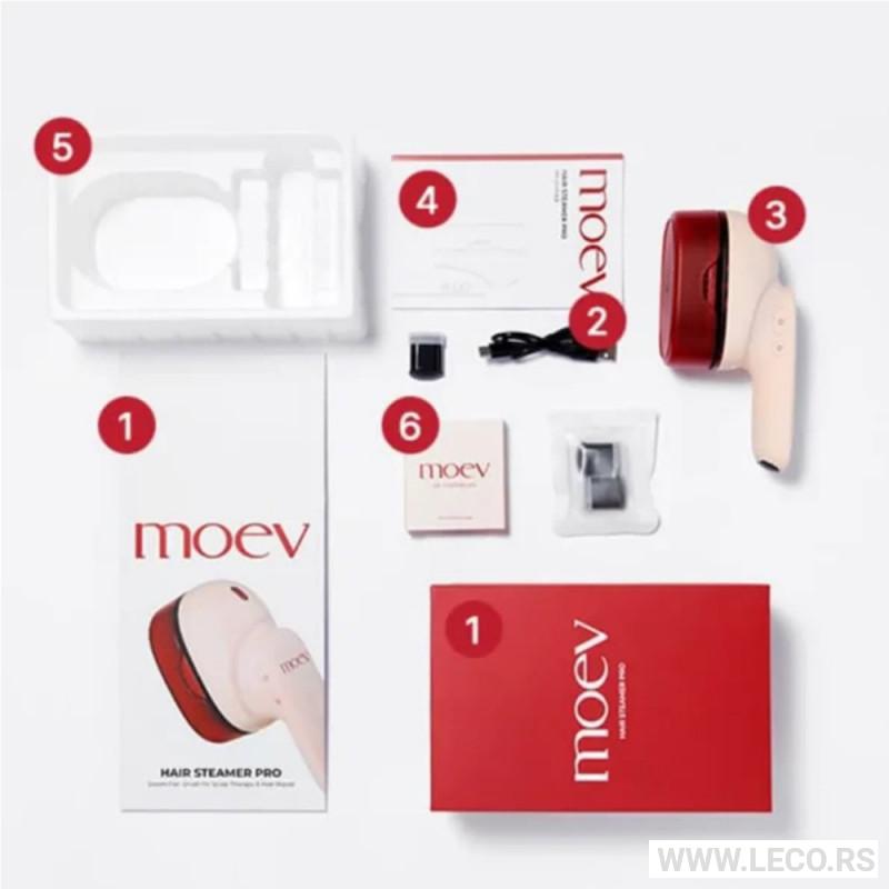MOEV Hair Steamer Pro parna četka za kosu i masažu temena glave 