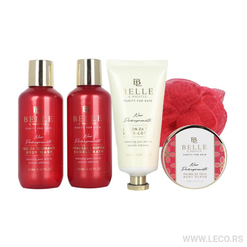 BELLE set Kutija crvena 5/1 za negu tela SKRD37866 