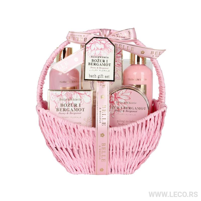 BELLE set Korpa roze 5/1 za negu tela  SKSF37684X 